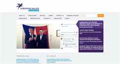 Desktop Screenshot of europeanvalues.net